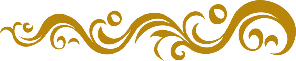 Ornamental curls, swirls divider and filigree ornaments vector illustration. Design elements