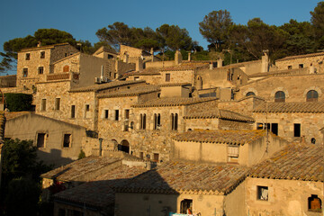 Obraz premium Old town of Tossa de Mar, Girona, Spain.