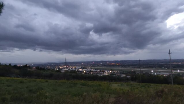 Vista dell'areoporto di Falconara Marittima nelle marche