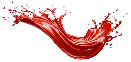 Splash of tomato ketchup, cut out