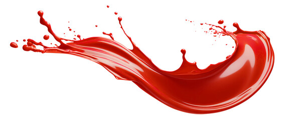 Splash of tomato ketchup, cut out