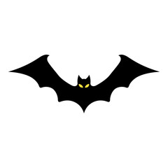 Vector big paper bat isolate for halloween decoration and holiday banners