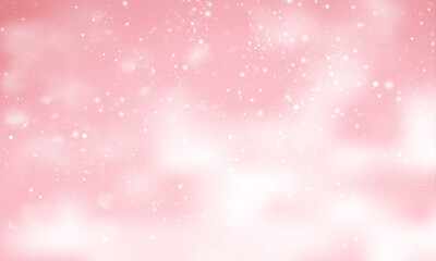 Vector elegant pink sparkle bokeh light background - obrazy, fototapety, plakaty