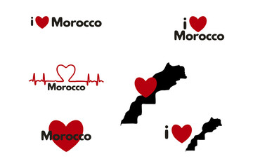I love Morocco. Patriotic Sublimation Bundle 