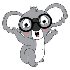 cute koala animal cartoon