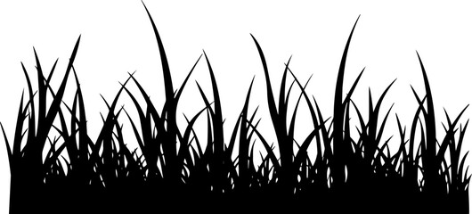 Grass silhouette vector illustration