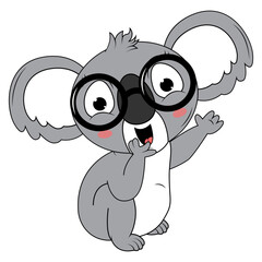 cute koala animal cartoon