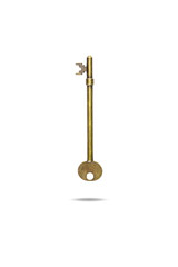 vintage golden skeleton keys isolated on white background with clipping path.