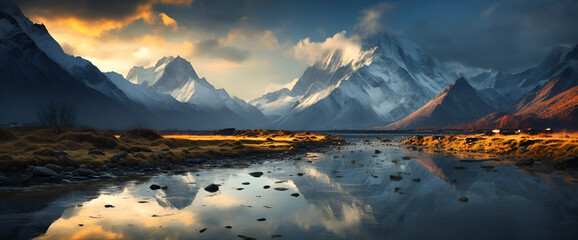 Fototapeta na wymiar Mountain, mount Everest 