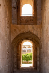El Jem Coliseum. The largest Roman amphitheater in Africa. Unesco World Heritage.