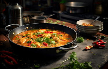 Deliciosa Moqueca. Comida Tradicional Brasileira com Ingredientes Autênticos
