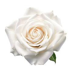 White rose isolated on transparent background,transparency 