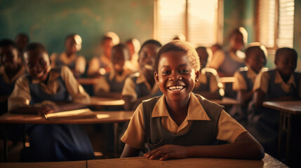 African American students in the classroom
