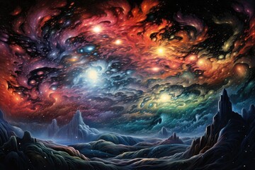 Nebulae tales told through chromatic waves.