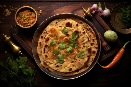Aloo paratha or paneer paratha