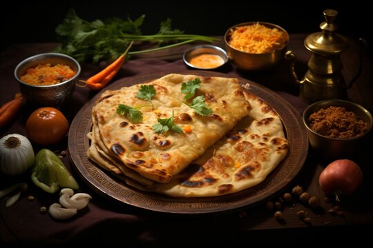 Aloo paratha or paneer paratha