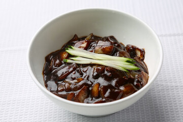 jajangmyeon, black-bean-sauce noodles