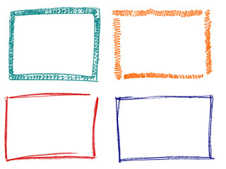 Frame Crayon Chalk Drawing