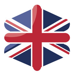 UK country flag vector illustration to generative AI.