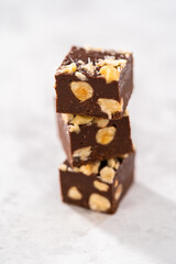 Chocolate hazelnut fudge