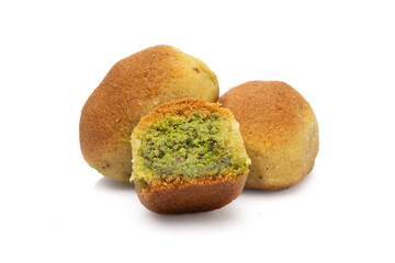 Turkish dessert kerebic on white background