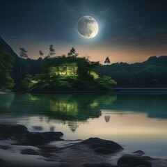 A secret, moonlit island with trees that sing and sway to the rhythm of the night1