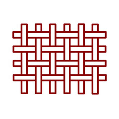 woven vector with simple design. net icon