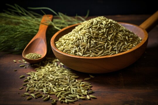 Cardamom and fennel seeds
