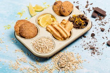 Different types of oatmeal cookies