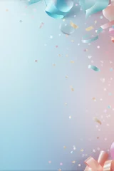 Fotobehang birthday celebration background wallpaper gift card © hotstock