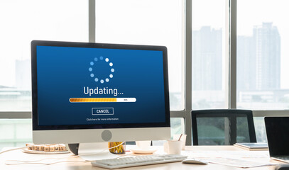 Software update on computer for modish version of device software upgrade