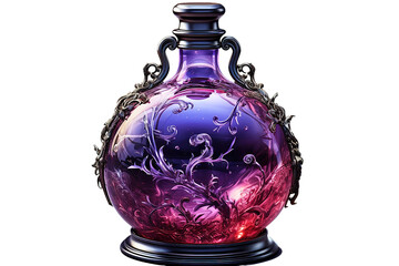 elixir of fantasy games for a bottle isolated PNG Background. Generative Ai.