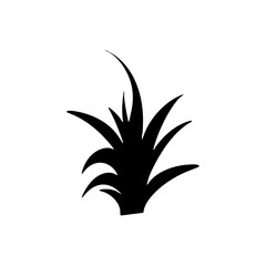 black grass silhouette