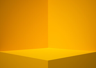 abstract background with orange.3D illustration