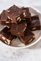 Chocolate macadamia fudge