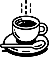 Coffee or Tea Cup Handdrawn