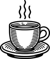 Coffee or Tea Cup Handdrawn