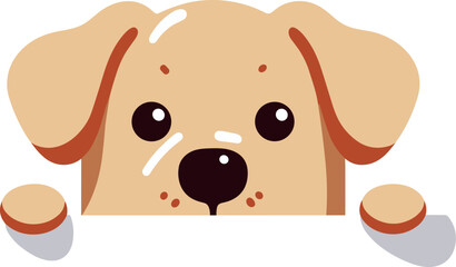 Peeking Dog 