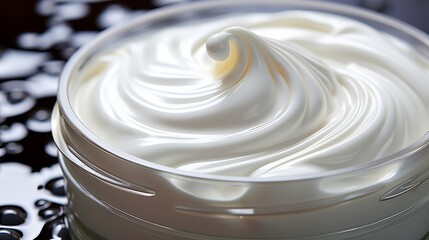 Skincare cream close-up. Generative AI.