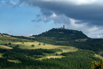 Fototapeta na wymiar Rural landscape in Tuscany near Radicofani