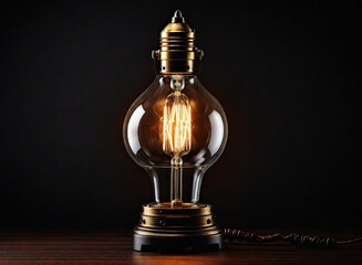Old fashioned vintage lamp