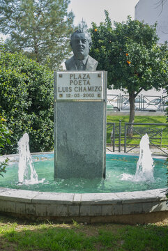 Luis Chamizo bust. Famous writer of castuo dialect