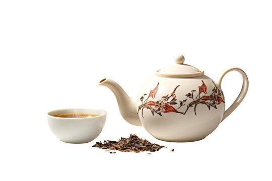 Traditional Cup of English Breakfast Tea Isolated on Transparent Background