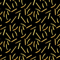 Seamless pattern with Italian pasta for the design of menus, wrapping paper, packaging for pasta, textiles in a cafe or restaurant, curtains, tablecloths, sofa upholstery. Watercolor illustration