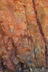 Volcanic rocks, Ignimbrite with Jarosite and Goethite in Almeria