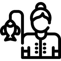 Fisherwoman Icon