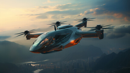 Fototapeta na wymiar Future helicopter