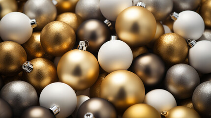 Gold silver balls xmas