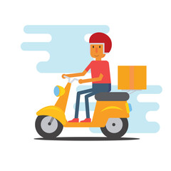 delivery flat character