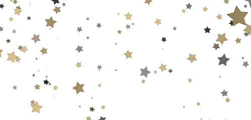 Celestial Downpour: Experience the Marvel of a 3D Gold Stars Rain